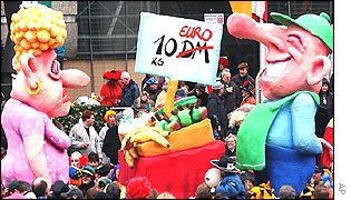 A carnival parade in Germany