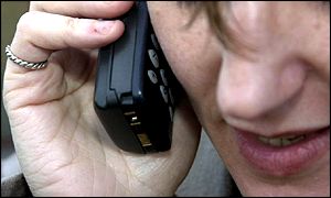 Person using mobile phone