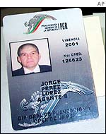 False ID, believed to belong to Arellano Felix