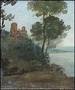 Study of Composition of Claude's 'Landscape with the Landing of Aenas', JMYW Turner: Tate, bequeathed by the artist 1856