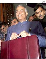 Finance Minister Yashwant Sinha