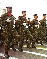 Iraqi army on parade