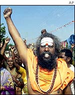 Hardline Hindu in Ayodhya