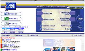 Bank Central Asia website