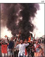 Rioters in Lagos