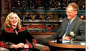 David Letterman and Madonna