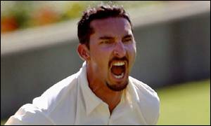 Jason Gillespie lured Gibbs with a wider delivery, which was edged to Mark Waugh at second slip