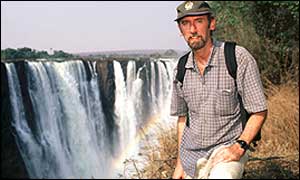 Joe Robinson at Victoria Falls