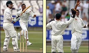 Wickets tumble after lunch at Newlands