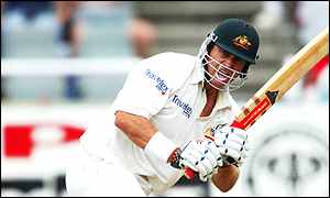 Matthew Hayden and fellow opener Justin Langer set about chasing the runs for Australia