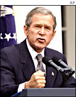 US President George W Bush