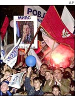 Pro-independence rally in Podgorica, Montenegro
