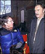 Wes Anderson and Gene Hackman 