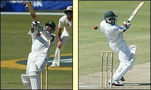 South Africa nightwatchman Paul Adams only lasted 26 balls on the third day