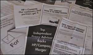 Newspaper ads promoting the shareholder vote