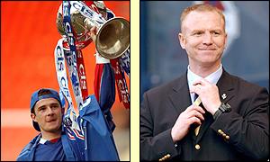 Ranger's captain Barry Ferguson and manager Alex McLeish