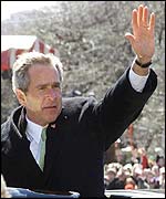 US President George W Bush 