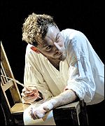 Actor Jude Law in a Natural Nylon production of Dr Faustus 