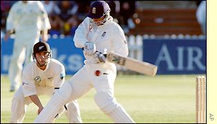 Butcher's unbroken stand of 105 with Trescothick puts England in a strong position with one day to play