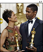 Halle Berry and Denzel Washington 