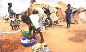 Caxito slum in Angola