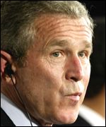 US President George W Bush
