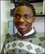 Morris Agaba is behind the recycling scheme, BBC