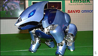 Robot guard dog T7S Type 2 developed by Sanyo