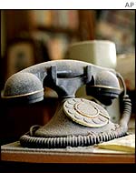Dust covers a phone in a Battery Park City apartment