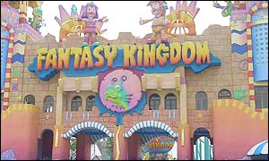 The main entrance to Fantasy Kingdom