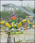 The theme park has a number of thrilling rides