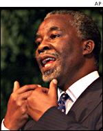 South African President Thabo Mbeki