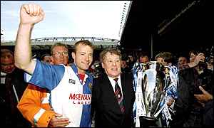 Shearer's goals helped win the title for Jack Walker's Blackburn Rovers
