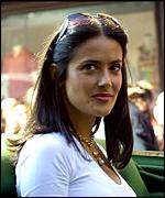 The actress Salma Hayek 