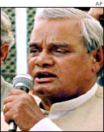 Indian Prime Minister Atal Behari Vajpayee