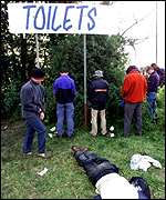 Toilets at Glastonbury