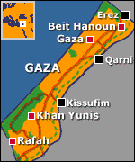 Gaza map