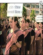 A peace demonstration in Nepal