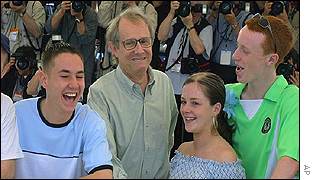 Martin Compston, Ken Loach, Anne-Marie Fulton, and William Ruane