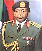 Former military ruler Sani Abacha 