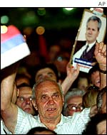 Pro-Milosevic rally in Belgrade