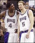 Chris Webber and international team-mate Hedo Turkoglu
