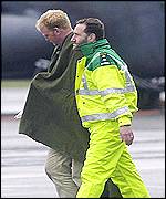 Paramedics led the crew members away