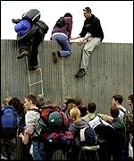 Up to 100,000 people gatecrashed in 2000