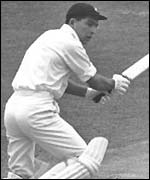Ali Bacher batting for South Africa