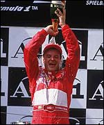 Rubins Barrichello allowed Schumacher to overtake him