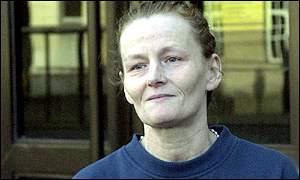 Patricia Amos leaves court