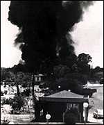 A Turkish air strike on Cyprus in 1974