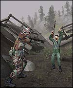 Screen shot from America's Army