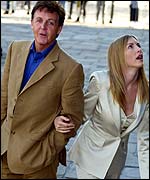 Sir Paul McCartney with Heather Mills